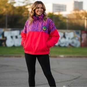 Unisex Vintage 80’s OP Ocean Pacific Windbreaker Jacket XL